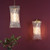 Loire Natural Brass and Clear Glass Wall Light