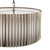 Netra 3 Light Satin Bronze with Ivory Slender Shaded Pendant Light
