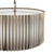 Dar Lighting Netra 3 Light Satin Bronze with Ivory Slender Shaded Pendant Light 