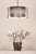 Dar Lighting Netra 3 Light Satin Bronze with Ivory Slender Shaded Pendant Light 