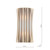 Netra 2 Light Satin Bronze with Ivory Slender Shaded Wall Light