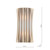 Dar Lighting Netra 2 Light Satin Bronze with Ivory Slender Shaded Wall Light 