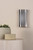Dar Lighting Netra 2 Light Satin Bronze with Ivory Slender Shaded Wall Light 
