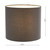 Dar Lighting Chloris Grey Cotton 18cm Drum Shade Only 