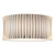 Dar Lighting Netra 3 Light Satin Bronze with Ivory Slender Shaded Flush Ceiling Light 