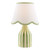 Aimee Twin Pack Green Ceramic with Ivory Shade Table Lamp
