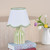 Aimee Twin Pack Green Ceramic with Ivory Shade Table Lamp