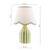 Dar Lighting Aimee Twin Pack Green Ceramic with Ivory Shade Table Lamp 