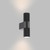 Dar Lighting Obi 2 Light Matt Black Outdoor Wall Light 