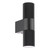 Dar Lighting Obi 2 Light Matt Black Outdoor Wall Light 