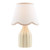 Aimee Twin Pack Taupe Ceramic with Ivory Shade Table Lamp