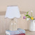 Dar Lighting Aimee Twin Pack Taupe Ceramic with Ivory Shade Table Lamp 