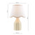 Dar Lighting Aimee Twin Pack Taupe Ceramic with Ivory Shade Table Lamp 