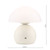 Caesar White with Opal Glass Rechargeable LED Table Lamp
