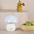 Dar Lighting Caesar White with Opal Glass Rechargeable LED Table Lamp 