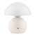 Dar Lighting Caesar White with Opal Glass Rechargeable LED Table Lamp 