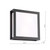 Vayu 2 Light Matt Black with Opal Diffuser Square Outdoor Wall Light