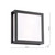 Dar Lighting Vayu 2 Light Matt Black with Opal Diffuser Square Outdoor Wall Light 
