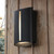 Zuzana Matt Black Up & Down Outdoor Wall Light