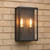 Mazin 2 Light Matt Black with Clear Glass Outdoor Wall Light