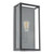 Mazin Matt Black with Clear Glass Outdoor Wall Light
