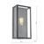 Mazin Matt Black with Clear Glass Outdoor Wall Light
