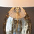 Endon Lighting Elin Bright Satin Gold Champagne with White Shade Table Lamp - Clearance 