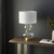 Endon Lighting Kelda Brushed Gold with Clear Gourd White Shade Touch Table Lamp - Clearance 