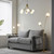 Endon Lighting Bloom 2 Light Satin Brass with Opal Glass Floor Lamp - Clearance 