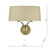 Cristin 2 Light Antique Brass with Taupe Shade Wall Light