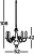 Searchlight Flemish 5 Light Antique Brass Pendant Light - Clearance 