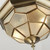 Searchlight Pisa Ii Flush Antique Brass with Leaded Glass 29cm Flush Ceiling Light - Clearance 