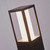 Searchlight Avenue Black with White Diffuser IP44 LED Bollard - Clearance 