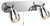 Firstlight Products Marine 2 Light Chrome Adjustable IP44 Spotlight - Clearance 