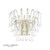 Laura Ashley Lighting Willow Satin Champagne with Crystal Wall Light - Clearance 
