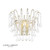 Laura Ashley Lighting Willow Satin Champagne with Crystal Wall Light - Clearance 