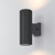 Maytoni Rando 2 Light Grey Up and Down IP54 Wall Light - Clearance 