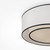 Maytoni Bergamo 3 Light White with Black Flush Ceiling Light - Clearance 