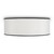 Maytoni Bergamo 3 Light White with Black Flush Ceiling Light - Clearance 