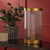 Dar Lighting Bianka Bronze with Ribbed Glass Diffuser Table Lamp 