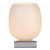 Dar Lighting Dino Polished Chrome with White Glass Touch Table Lamp - Clearance 
