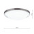 Dar Lighting Dover Satin Chrome with White Shade IP44 Flush Ceiling Light - Cleaarance 