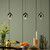 Dar Lighting Eileen 3 Light Matt Black Fitting Only LED Bar Pendant Light - Clearance 