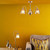 Dar Lighting Glynis 3 Light Polished Nickel and Smoked Ribbed Glass Semi Flush Ceiling Light - Clearance 