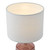 Dar Lighting Inci Pink with Ivory Shade Twin Pack Table Lamp - Clearance 