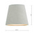 Dar Lighting Grey 13cm Linen Tapered Drum Shade Only - Clearance 