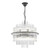 Dar Lighting Lukas 13 Light Satin Black with Crystal Pendant Light - Clearance 