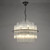 Dar Lighting Lukas 13 Light Satin Black with Crystal Pendant Light - Clearance 