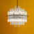 Dar Lighting Lukas 13 Light Satin Black with Crystal Pendant Light - Clearance 