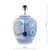 Dar Lighting Picasso Ceramic Blue and White Face Print 39cm Base Only Table Lamp - Clearance 